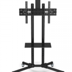 Video Conferencing Equipment Floor Stand for 32″ 65″ Screen With Camera Tray and Codec Shelf stand