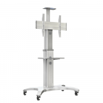 Video Conferencing Equipment Floor Stand for 45″ 70″ Screen With Camera Tray and Codec Shelf