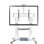 Video Conferencing Equipment Floor Stand for 60″ 100″ Screen With Camera Tray and Codec Shelf 2