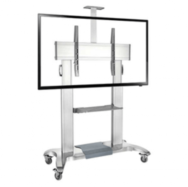 Video Conferencing Equipment Floor Stand for 60″ 100″ Screen With Camera Tray and Codec Shelf