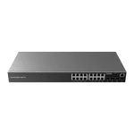 Grandstream GWN7802P 16 Port Gigabit Enterprise Layer 2 Managed PoE Network Switch